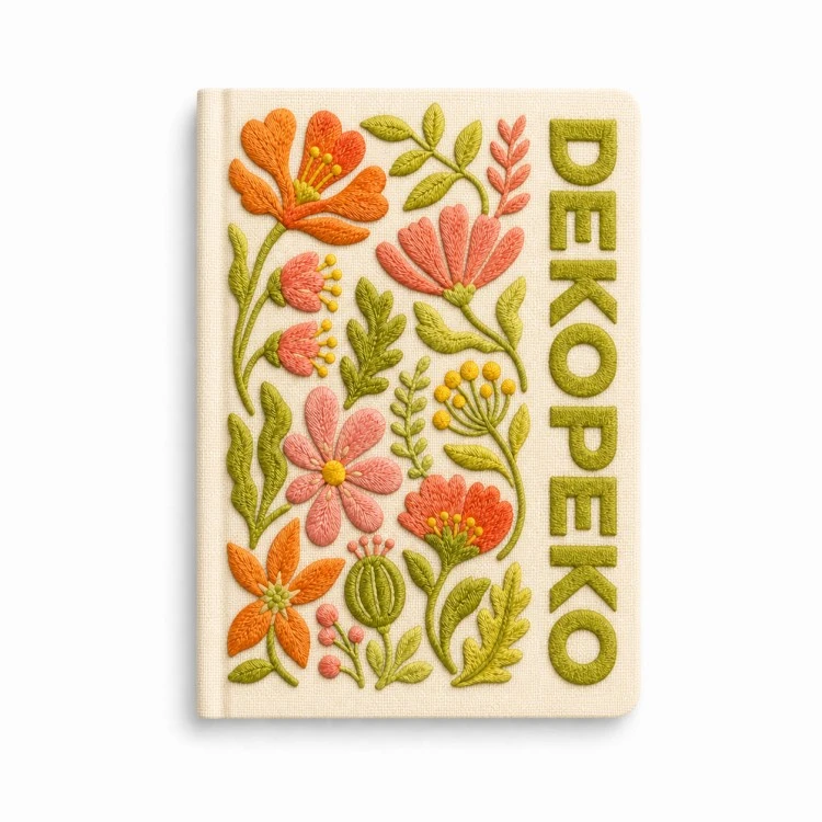 A5 ভিভিড এমব্রয়ডারি কভার 100gsm ইনার পেজ নোটবুক